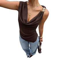 Women's Vest With Metal Decorations Sleeveless Shirt