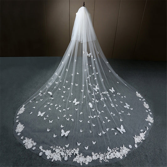 Starry Sky Veil Bridal Wedding Dress by Mirlaine Univers
