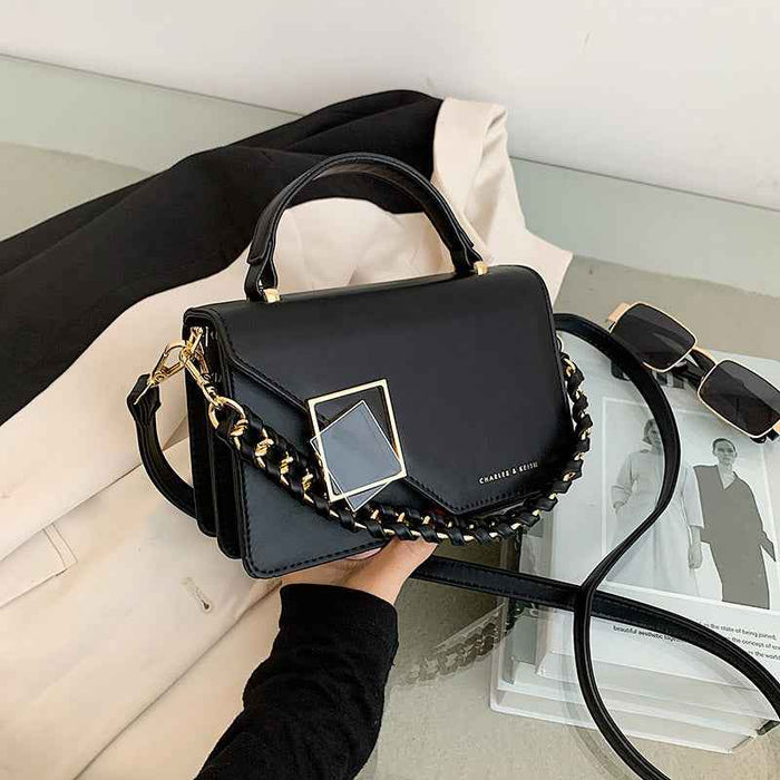 Chain Shoulder Crossbody Bag Handheld Small Square Bag