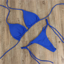 Halter Neck Tie Bikini Ladies Split Tie Swimsuit by Mirlaine Univers