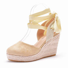 Bohemian Round Toe Platform Wedge Sandals For Women