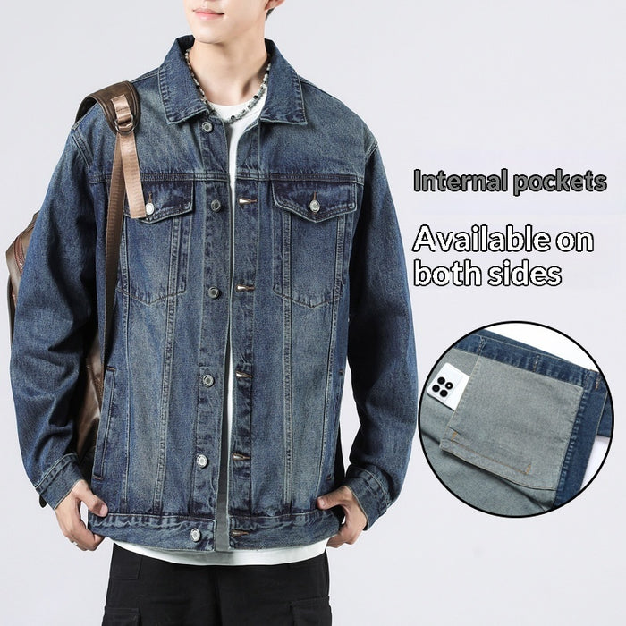 Men's Denim Jacket Casual Jacket Top