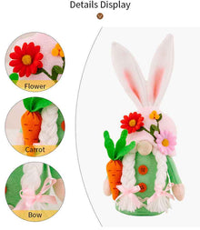 Easter Faceless Gnome Rabbit Doll DIY Handmade Home Decoration Spring Hanging Bunny Ornaments Kids Gifts