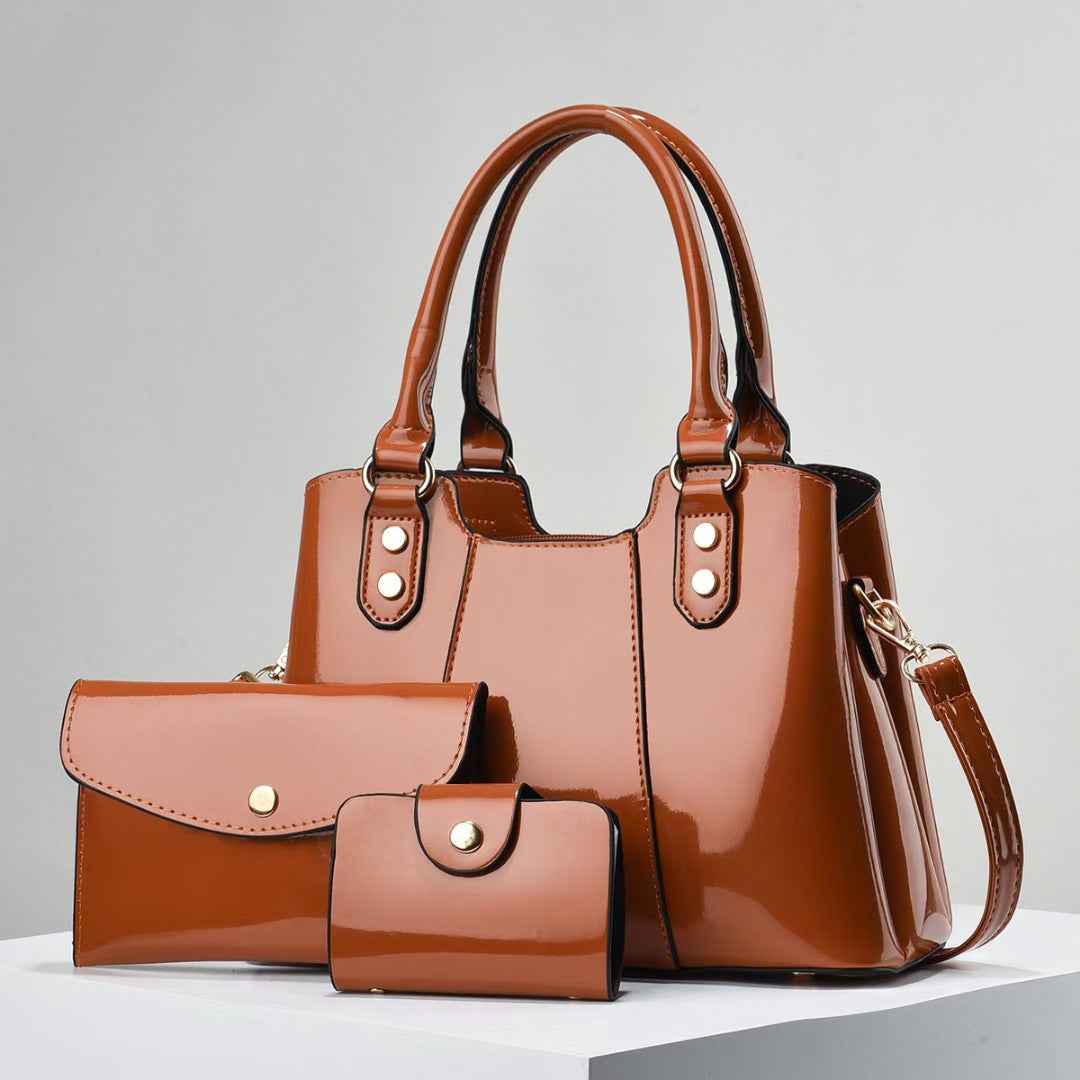 Large-capacity Three-piece Set Of Mother-and-child Crossbody Bags