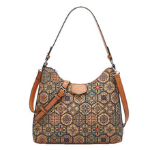 Retro-printed Ethnic-style Tote Shoulder Or Crossbody Bag