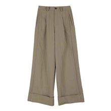 Womens Spring Long Straight Jeans With Rolled Hems