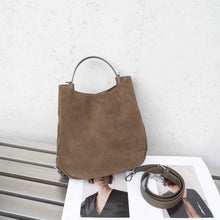 Matte Cowhide Niche Shoulder Crossbody Bag