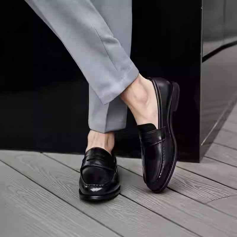 British-style Loafers Comfortable Slip-on Mens Boat Shoes