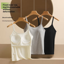 Adjustable Strappy Tank Top Base Layer With Padded Cups
