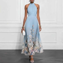 V-neck Waist Trimming Ruffles Elegant Dress