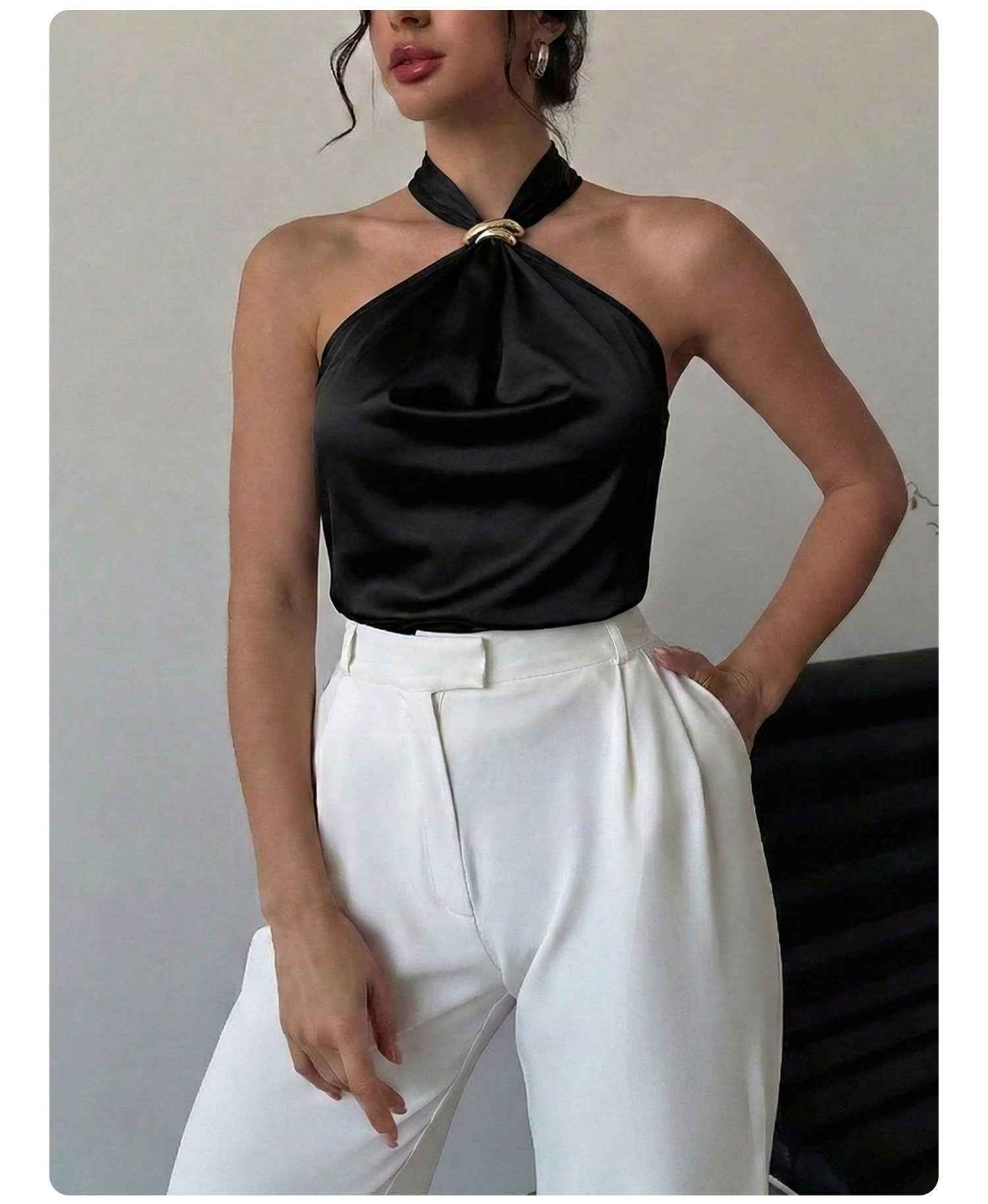 Sleeveless Top Elegant And Chic Style For Women