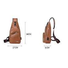 Casual Fashion Men's USB Charging Chest Bag by Mirlaine Univers