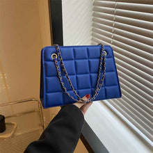Plaid Bag Womens Small Diamond-Pattern Embroidered Grid Shoulder Bag