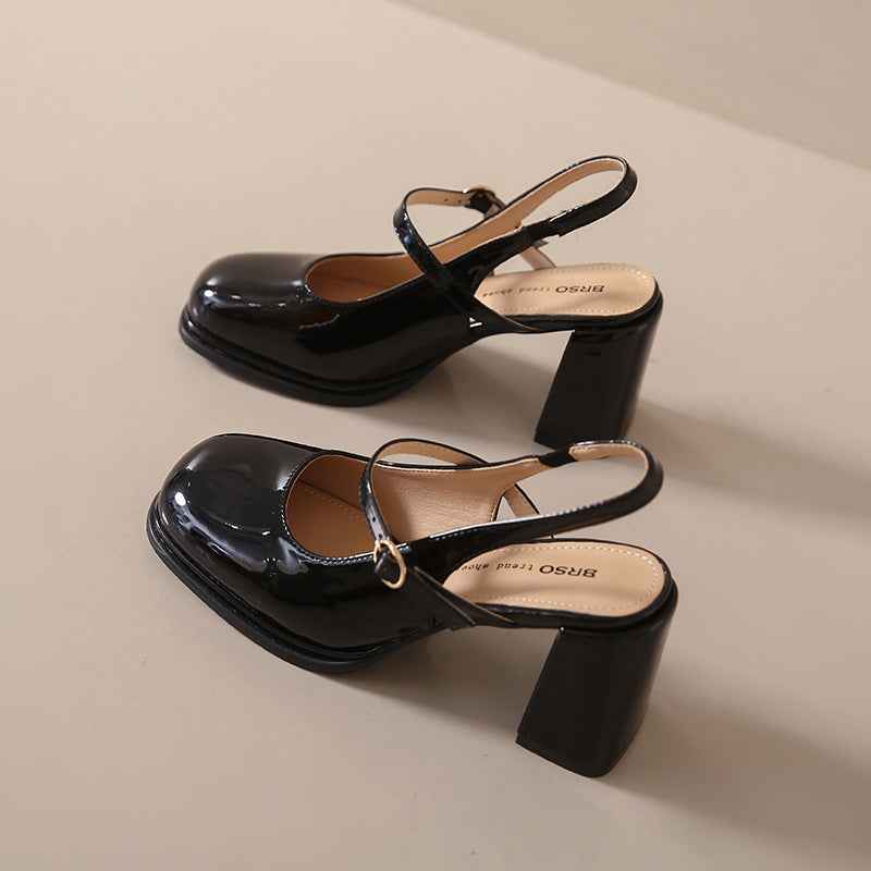 French Toe Cap New High Heel Sandals Women