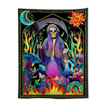 UV Lamp Printed Fluorescent Tapestry For European And American Parties