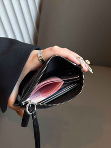 Multi-use Neck-hanging Cardholder And Coin Purse Made From Premium Oil-waxed Full-grain Cowhide