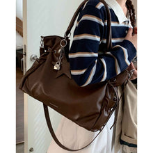 Vintage Biker-style High-capacity Underarm Bag For Women
