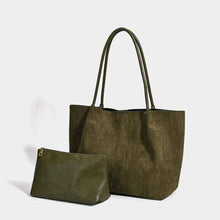 Large-Capacity Retro Suede Shoulder And Handbag Set