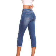 Womens Stretchy  Stylish Versatile Cropped Denim Jeans