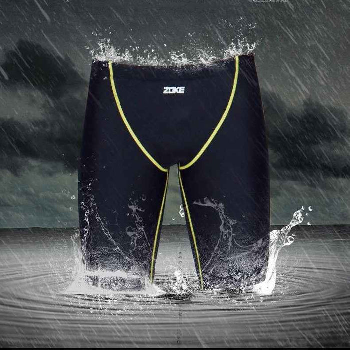 Maillot de bain mi-cuisse, maillot de bain de compétition professionnel pour homme