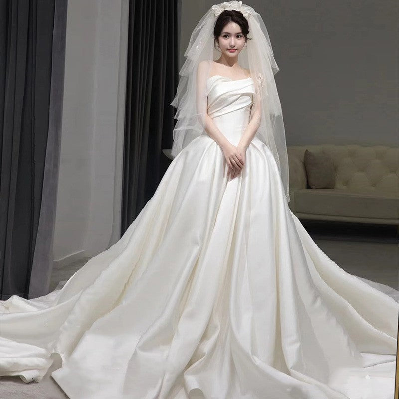 Temperament Princess Style French Satin Tail by Mirlaine Univers