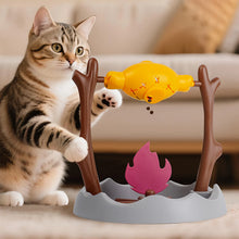 Creative Cats Slow Feeding Snack Toy Pet Interactive Food Feeding Device Educate Toys Fun Roast Chicken Leg 360° Rotating Feeder