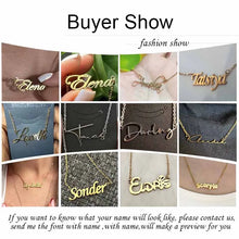 Custom Name Necklace Personalized Golden Choker Stainless Steel Necklaces For Women Man Customized Jewelry Couple Gift