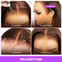 Megalook #4 13x6 Lace Front Wig Chocolate Brown Color Bohemian Curls Pre-everything Glueless Wig Pre Plucked Natural Hairline
