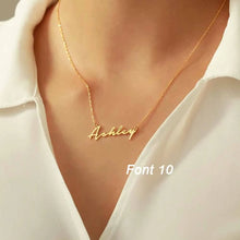Custom Name Necklace Personalized Golden Choker Stainless Steel Necklaces For Women Man Customized Jewelry Couple Gift