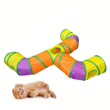 New Design Extended Black Three-Way Cat Tunnel Toy, New Shaped Faucet Pet Passage Cat Toy, Rolling Dragon Toy