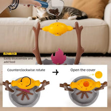Creative Cats Slow Feeding Snack Toy Pet Interactive Food Feeding Device Educate Toys Fun Roast Chicken Leg 360° Rotating Feeder