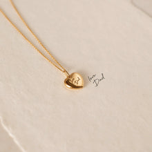 Luxury Jewelry Handwriting Heart Necklace Personalized Actual Signature Necklace  Keepsake Personalized Gift  For Her 3D Jewelry