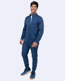 Zavate Men's Brandon Bonded Fleece Scrub Jacket Medical Uniform - 2036
