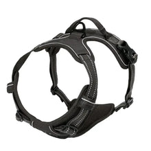 Harnais pour chien sans laisse, boucle frontale, réfléchissant et robuste, poignée facile à contrôler pour chiens de compagnie, spécialement conçu pour les chiens de travail
