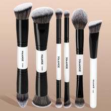 MAANGE Makeup Brushes 6Pcs Professional Synthetic Makeup Brush Set Foundation Concealer Kabuki Face Travel Makeup Brushes set