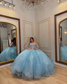 FURSTENBERG Shiny Quinceneara Dress Plus Size Bow Ruffles Off Shoulder Tassles Birthday Party Vestidos De 15 Anos Customized