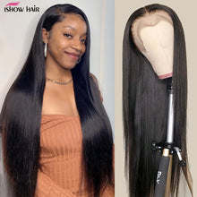 Ishow 13x4 13x6 Straight Lace Front Wig 250 Density Lace Frontal Wigs For Women Pre Plucked Brazilian Closure Wig