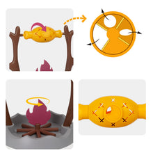 Creative Cats Slow Feeding Snack Toy Pet Interactive Food Feeding Device Educate Toys Fun Roast Chicken Leg 360° Rotating Feeder