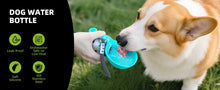 2-in-1 Portable Dog Water Bottle for Small Dogs - Leak-Proof & Compact Dog Travel Water Bottle -Stainless Steel Bottle & Silicon