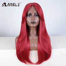 Noble 26 Inch Synthetic Lace Front Wig Ombre Blonde Cosplay