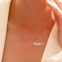 Custom Name Necklace Personalized Golden Choker Stainless Steel Necklaces For Women Man Customized Jewelry Couple Gift