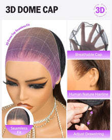 Megalook #4 13x6 Lace Front Wig Chocolate Brown Color Bohemian Curls Pre-everything Glueless Wig Pre Plucked Natural Hairline