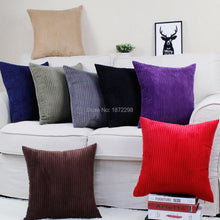 Customized Size 40/45/50/55/60/70cm Corduroy Striped Cushion Cover For Sofa Chair Car Pillow CaseHT-NPCJC-C
