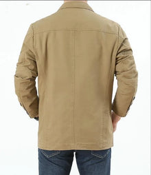 Blazer droit lavable pour homme, veste de costume, veste militaire décontractée, vêtement d'extérieur