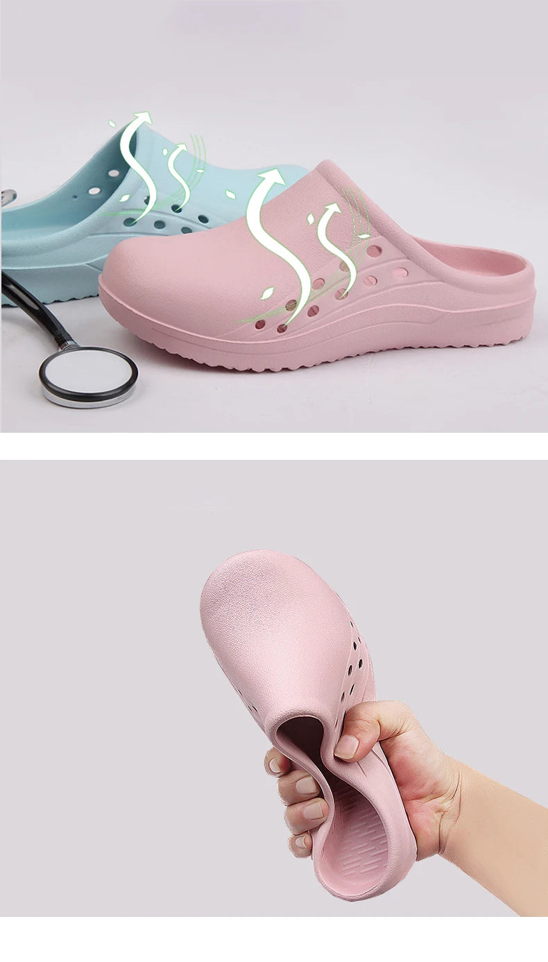 Men's and Women's Classic Clog Nurse Shoes Scrub Clogs EVA Medical Work Anti Slip Working Slippers Sandal Classic Clogs XO6-01