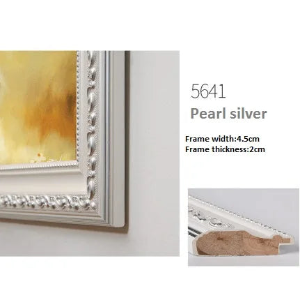 Mounted Retro European Solid Wood Oil Painting Photo Frame, Outside Frame, Advertising Picture Poster Frame, Custom Frame