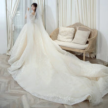 Cheap Wedding Dress Shiny Wedding Dress Classic Boat Neck Bridal Party Gown Vestido De Noiva Robe De Mariee Customized