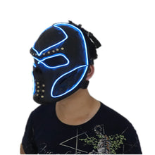 Fashion Red Laser Mask Luminous Light Up Laserman Face Mask Laser Show Halloween Masks For Laser Stage Dancer Party Supplies