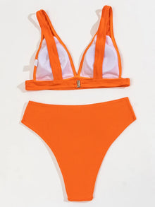 2023 New Sexy Bikini Solid Swimsuit Women Swimwear Push Up Bikini Set Brazilian Bathing Suit Summer Beach Wear Swimming Suit