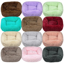 Luxury Dog Bed Square Dog Beds Long Plush Dog Mat Beds for Small Medium Large Dogs Supplies Pet Dog Calming Bed Washable Kennel